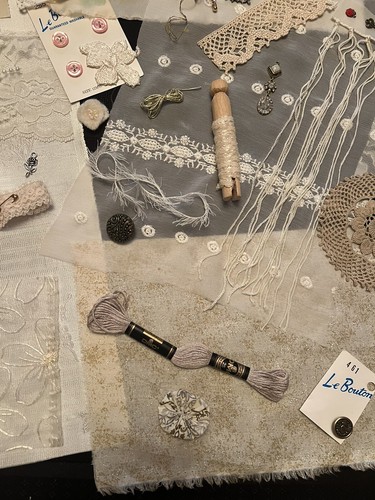 "Vintage Hochzeit" Slow Stitch Kit, Junk Journal, Nadelbuch, Verzierungen #30A - Bild 6 von 12