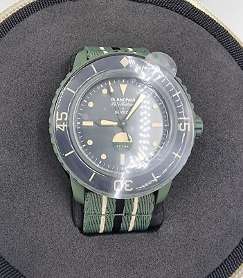時計 Blancpain x Swatch Green Abyss Introducing: Blancpain X Swatch Bioceramic Scuba Fifty