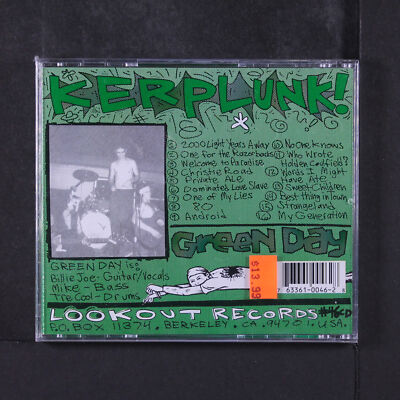 GREEN DAY: kerplunk! LOOKOUT CD Sealed | eBay