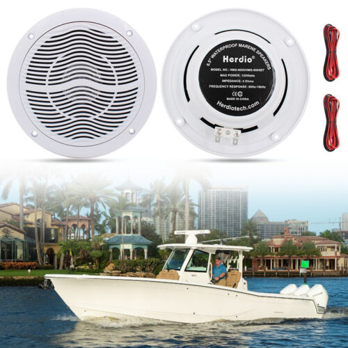 Herdio 6,5" Deckenlautsprecher 120W wasserdichte Marine Boot Einbaulautsprecher - Bild 9 von 9