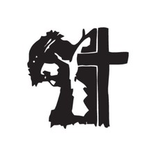 Jesus Cross Christian - Decal Sticker - Multiple Color Sizes - ebn1147