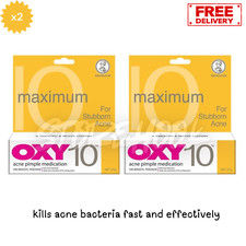 2x OXY 10 25g Maximum For Stubborn Acne Pimple Medication Treatment