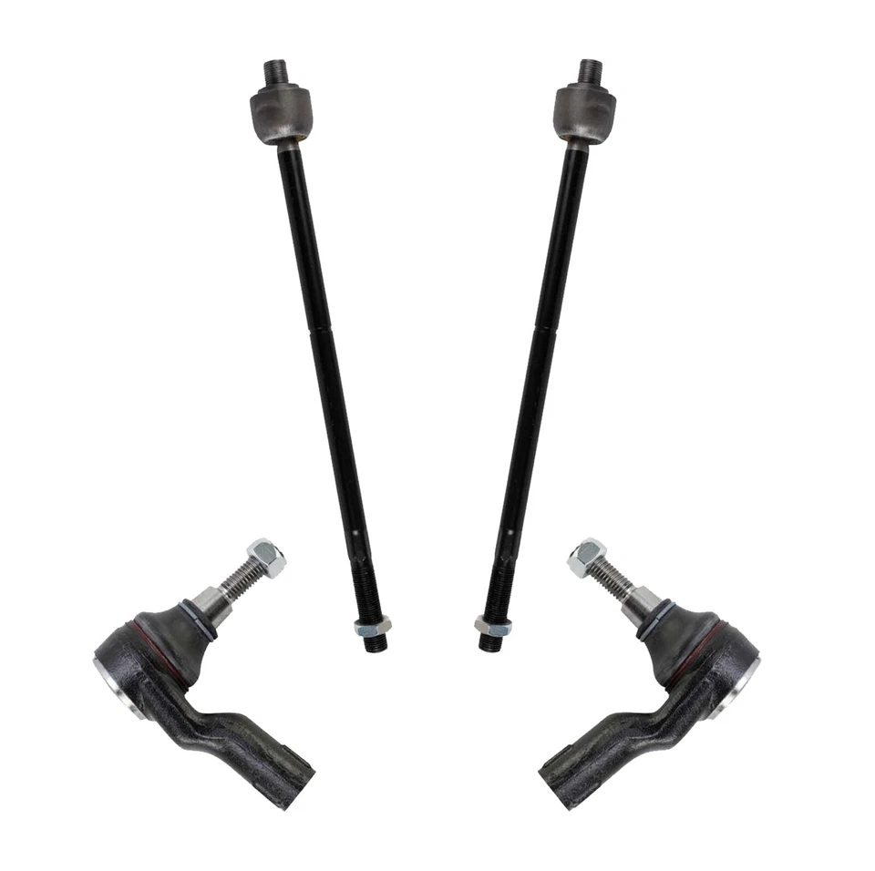 TRQ New Front Inner & Outer Tie Rod Kit Set For 2005-2009 Land Rover LR3 - Image 2 of 4