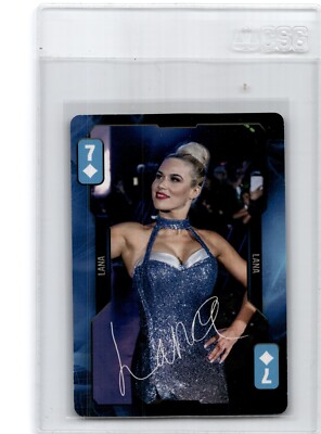 2019 Aquarius WWE Divas Evolution Playing Card Seven Lana