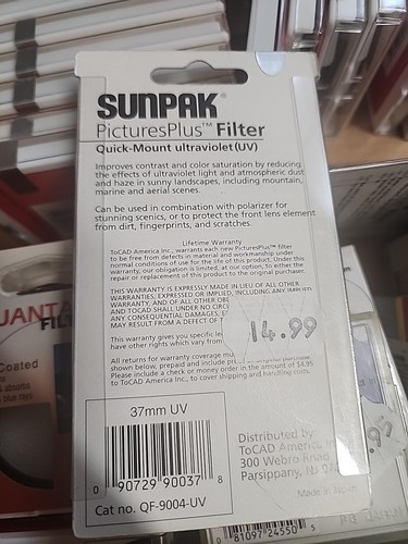 Sunpak Picturesplus Filter 37mm - Picture 2 of 2