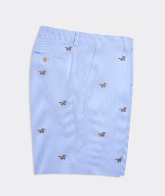 Vineyard vines L34803 Kentucky Derby 9” Seersucker Breaker Shorts