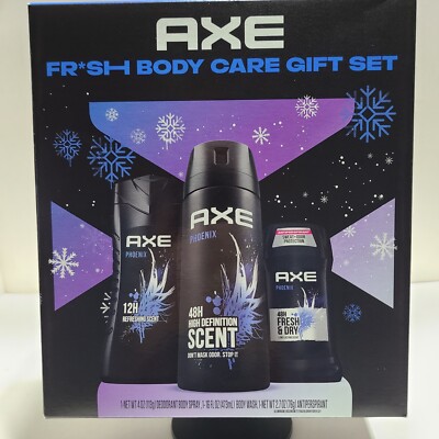 AXE Fresh Body Care Three Piece Gift Set • Mint+