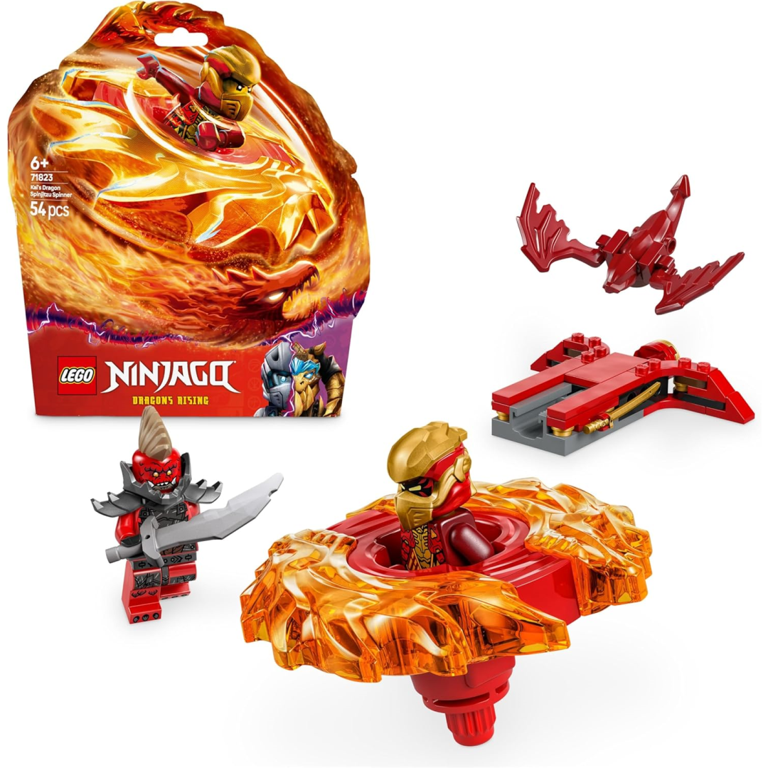 リシアンサス Lego Ninjago 71823 Kais Dragon Spinjitzu Spinner 2 Minifigures