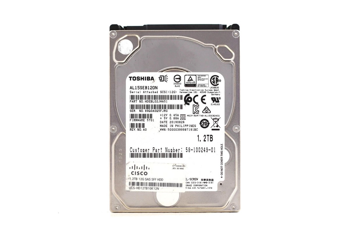 Toshiba AL15SEB120N 1.2TB 12Gb/s 128MB SAS 2.5