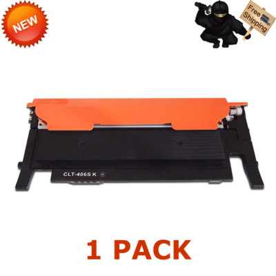 1 PK CLT-K406S Black Toner Cartridge for Samsung CLP-365W Xpress C410W Printer