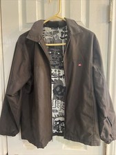 Quiksilver Black Bomber Jacket Boys Size 16-18