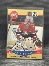 1990-91 Pro Set Montreal Canadiens NHL Hockey Card #399 Patrick Roy HOF 
