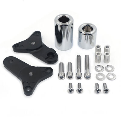 HTT Aluminum Chromed No Cut Frame Slider Crash Protector For 11-20 Suzuki