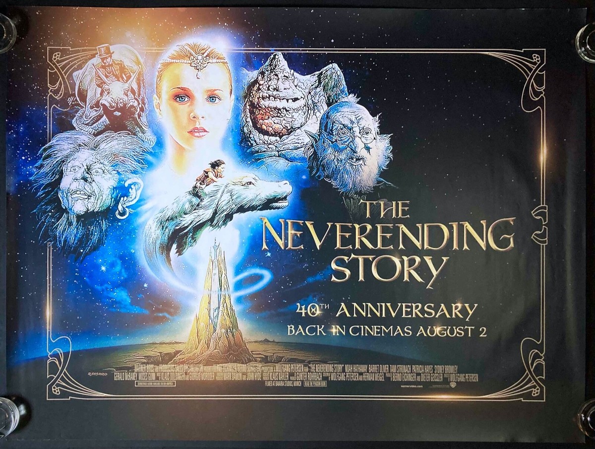 NeverEnding Story Original Quad Movie Film Cinema Poster 40th Ann
