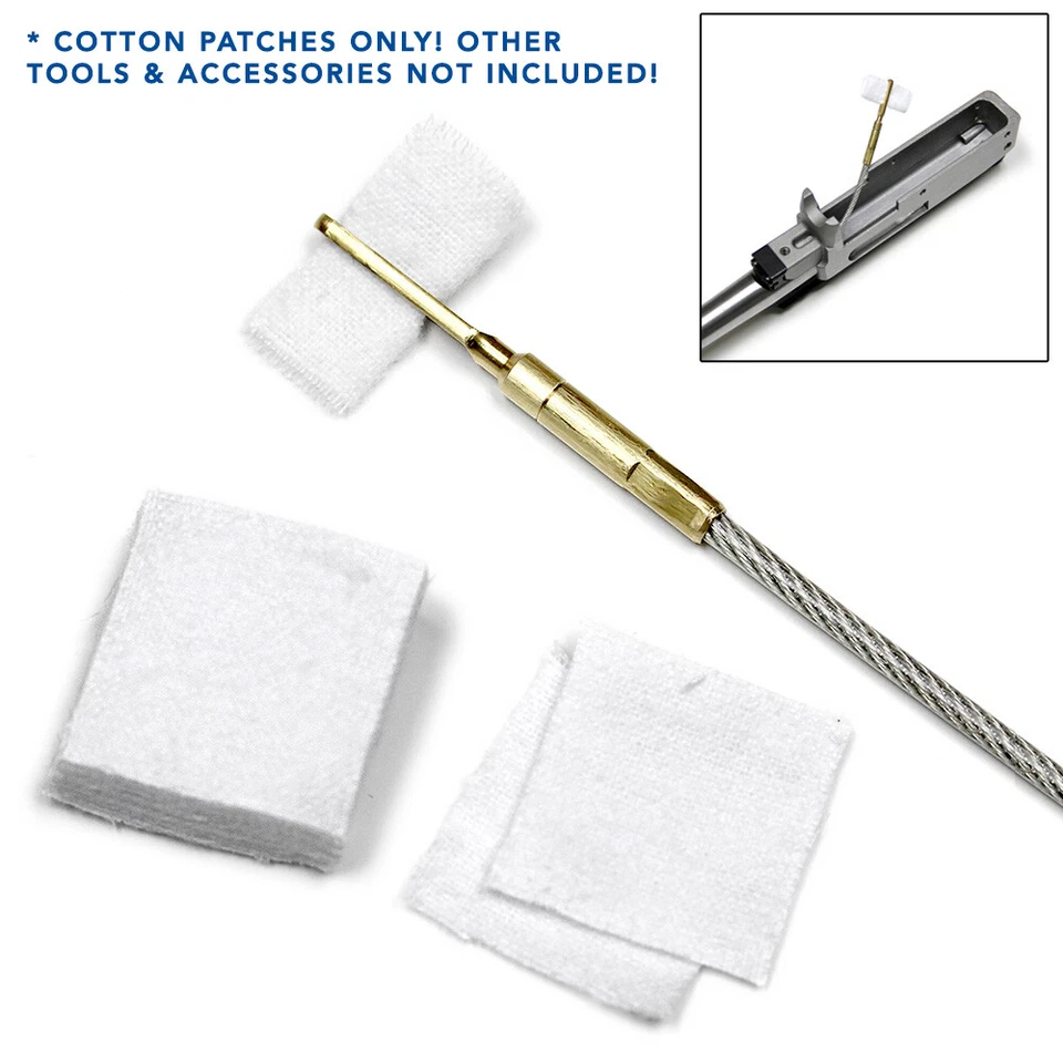 Parches de limpieza de pistola Refuelergy 500 ALGODÓN 1-1/8" .22 LR .223 a .270 pistola Foto 2 de 4
