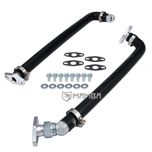 MAMBA Turbo Oil & Water Line Kit Mitsubishi 6G72T 3000GT VR4 Stealth TD04 - Picture 4 of 7