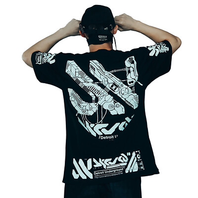 Niepce Hip Hop Männer T-shirt Herren Kurzarm Freizeit Shirt
