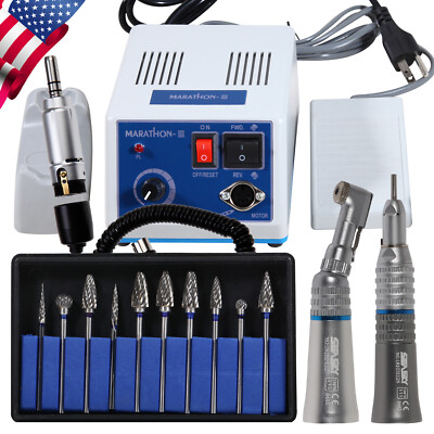 Dental Lab Marathon III Micromotor Polishing Motor 35KRPM Electric Handpiece UPS