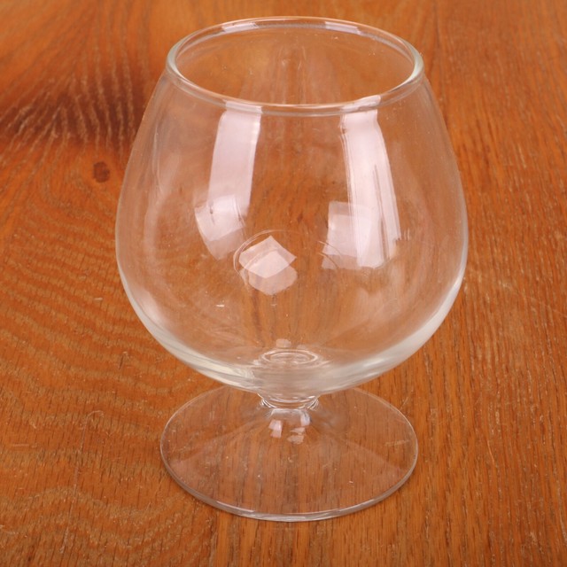 Clear Glass Brandy Snifter Footed Drinking Wine Water eBay