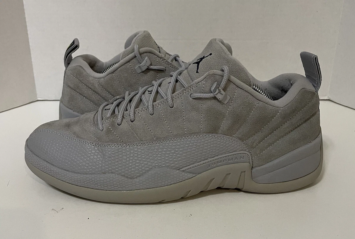 Nike Air Jordan 12 XII Low Retro Wolf Grey Armory Navy Shoes Size 11 308317 002