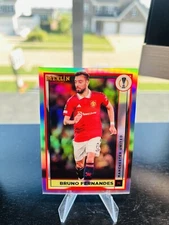 2022 Topps Merlin UEFA #99 Bruno Fernandes Refractor
