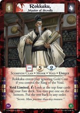 Legend of the Five Rings L5R CCG CoM Coils of Madness Rokkaku, Master of Scrolls