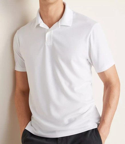Neu Old Navy Slim Fit Kurzarm Poloshirt für Herren - Weiß XL, XXL, XXXL, XXXXL - Bild 1 von 3