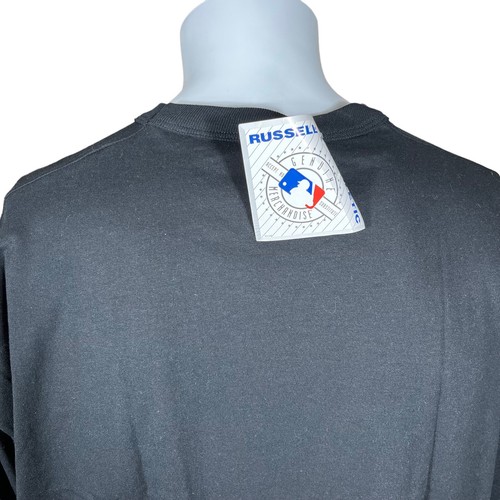 Tampa Bay Rays Russell Athletic NuBlend Black Baseball Crewneck Tshirt Men's XL - Picture 4 of 9