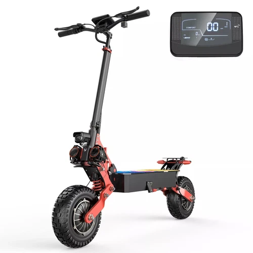 2000W Dual Motor Electric Scooter 11" Off Road Tires 48V 15Ah 35mph 40Mile Range