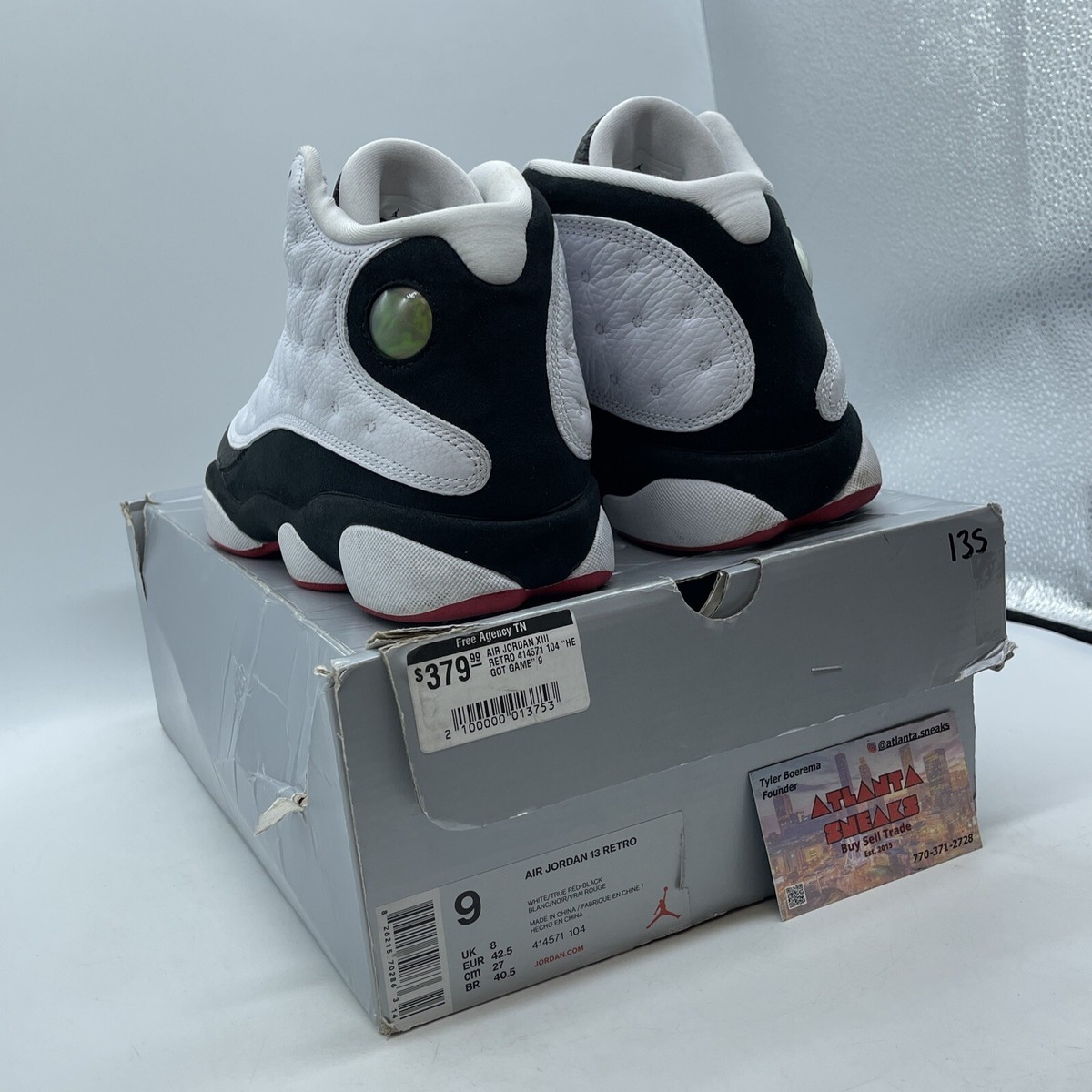 Size 9 - Jordan 13 Retro He Got Game 2018 White Red Black Size 9 - Jordan 13 Retro He Got Game 2018 White Red Black