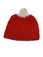 NEW handmade crocheted newborn baby hat yarn christmas