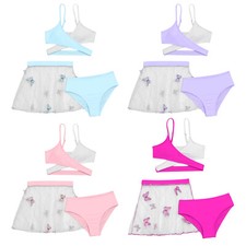 Girls Swimwear Summer Bathing Suit Quickly Drying Swimsuit Bikini 3PCS UPF 50