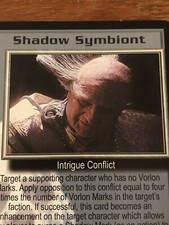 SHADOW SYMBIONT THE GREAT WAR BABYLON 5 CCG RARE CARD NEAR MINT UNPLAYED