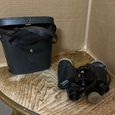 Vintage YASHICA Coated Optics 7x50 Binocular Y-No 76674 Field 7.1 With Case EXC