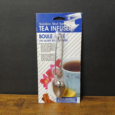 Vintage Stainless Steel Spoon TEA INFUSER, Progressive Int'l Corp
