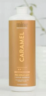 MINE TAN Mine Professional Spray Tan Mist 1 Hour Express Caramel Medium Dark 1 Litre