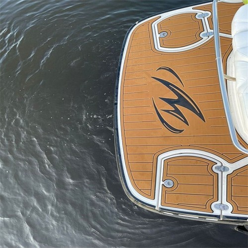 2021 Monterey 255SS Swim Platform Cockpit Mat Boat EVA Foam Teak Flooring Pad - Foto 5 di 24