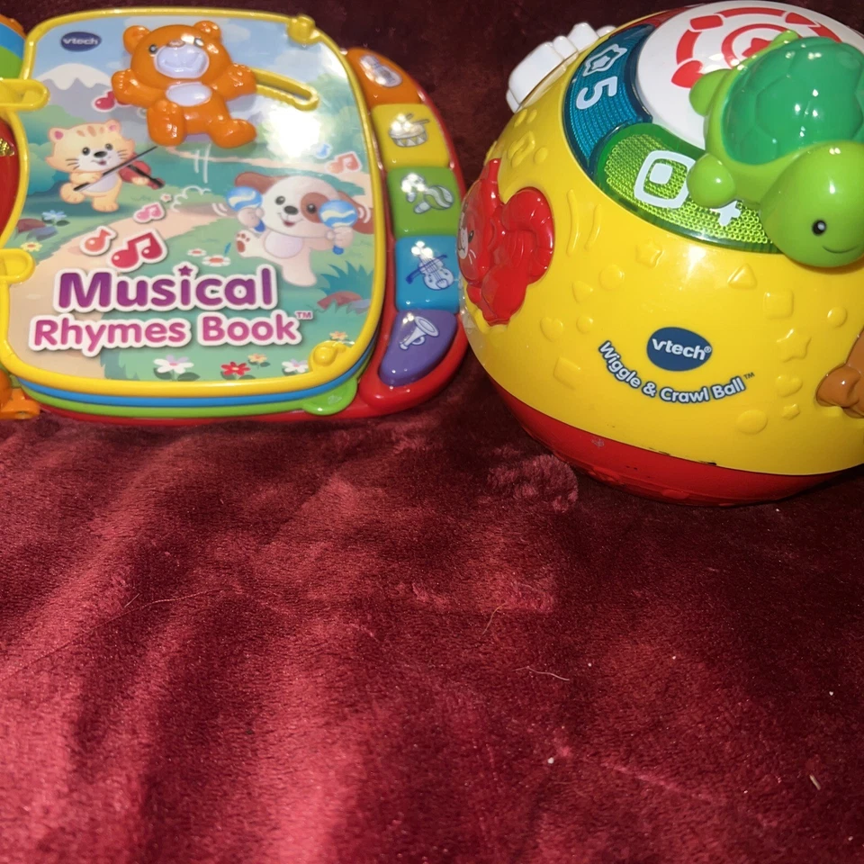 Lote de bolas de aprendizaje educativo y movimiento libro de rimas musicales VTech Foto 2 de 4