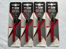 NEW Rubis Swiss Tweezers Switzerland YOU CHOOSE TIP Slanted Point Universal Red