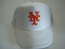 NEW YORK METS ROPE  TRUCKER     SNAPBACK 00S 90S GOLF BEACH HAT CAP VINTAGE R3