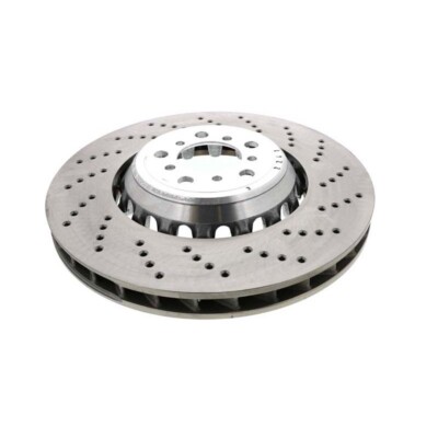 SHW Performance Front Right 400mm Drilled Vented Brake Disc Rotor for BMW F87 M2