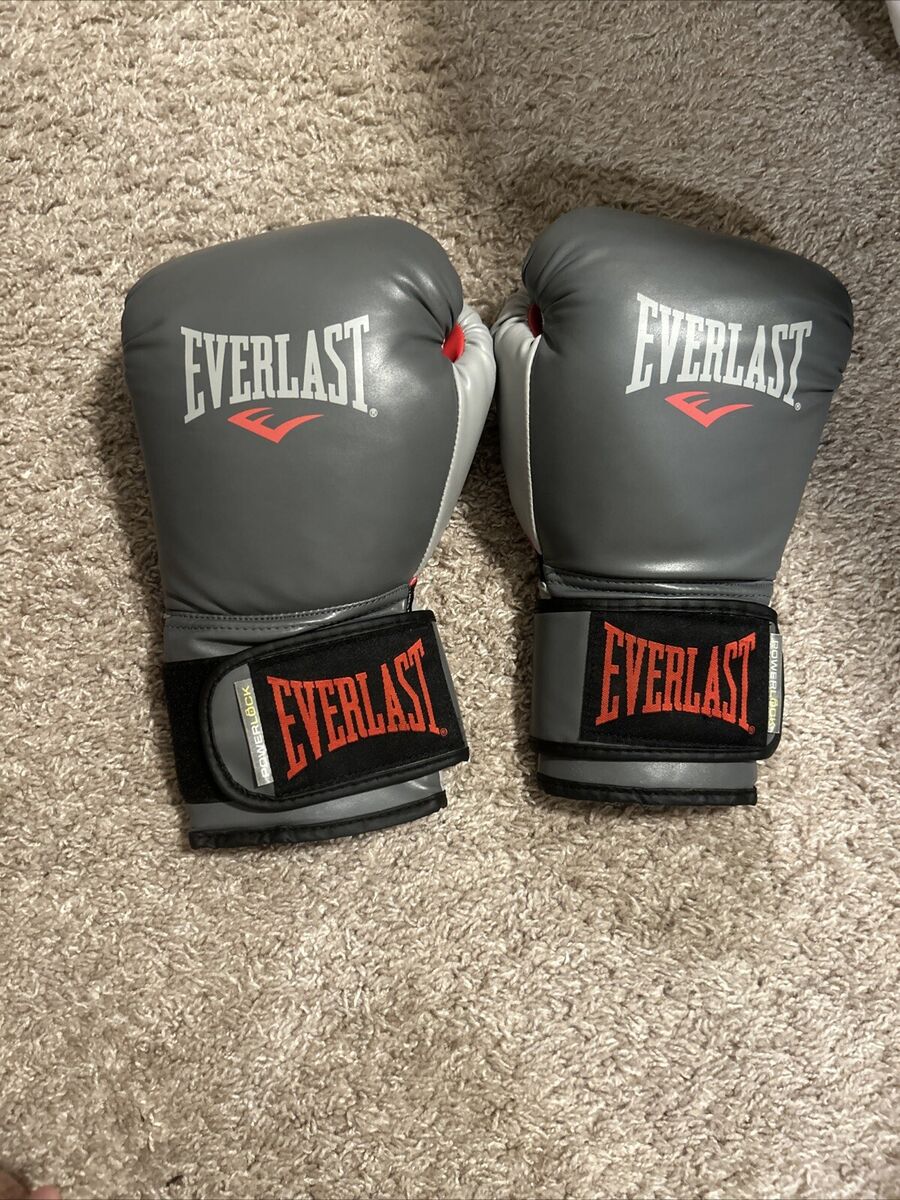Everlast PowerLock Training Boxing Glove 16Oz Red/Gray/Black Everlast PowerLock Training Boxing Glove 16Oz Red/Gray/Black
