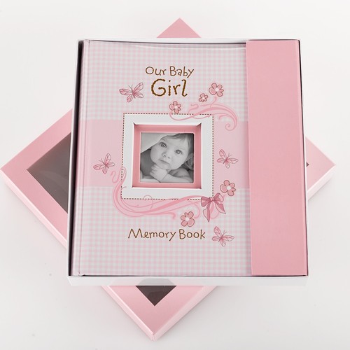 Girl Baby Book of Memories Pink Keepsake Photo Album, Our Baby Girl Memory Book - Picture 5 of 8