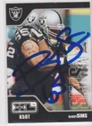 BARRY SIMS OAKLAND RAIDERS UTAH UPPER DECK XL  AUTOGRAPHED CARD