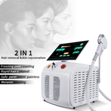 2 In 1 808nm Diode Laser Tattoo Hair Removal Nd Yag Laser Pico Laser Machine