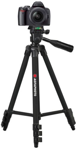 50" AGFAPHOTO Pro Tripod With Case For Nikon D3200 - Picture 1 of 9