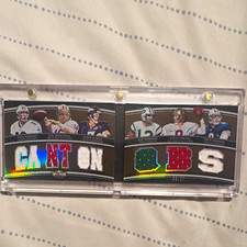 Topps 2010 Triple Threads Trdc-3 Hof Double Combo Relics Book Marino Montana /27