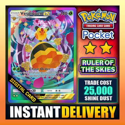 Vespiquen EX - Pokemon TCG Pocket - Rainbow Art    - English - Fast  