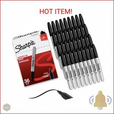 Sharpie Permanent Markers, Bulk Set, Fine Tip Markers, For Plastic, Metal, Wood,