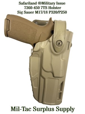 Safariland SLS 7360(M17、M18) Safariland 7360/7004 7TS SLS RH Holster, SIG M17 M18 W/ M3, TLR